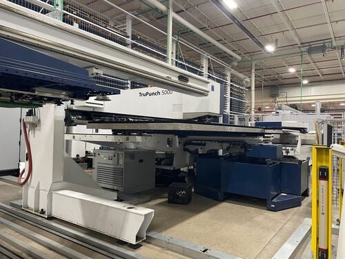 25 Ton, Trumpf #Trupunch-5000, large format punch, 120" x60" tbl., 21 station, Siemens Control, load/unload - Image 10