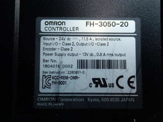Omron #FH-3050-20, Camera Controller Unit, 11.5 Amps, 24 VDC - Image 8