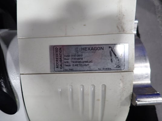 Hexagon Metrology Inc, #RA-7535SE1-4, Absolute Arm, 15 V, 2014 - Image 5