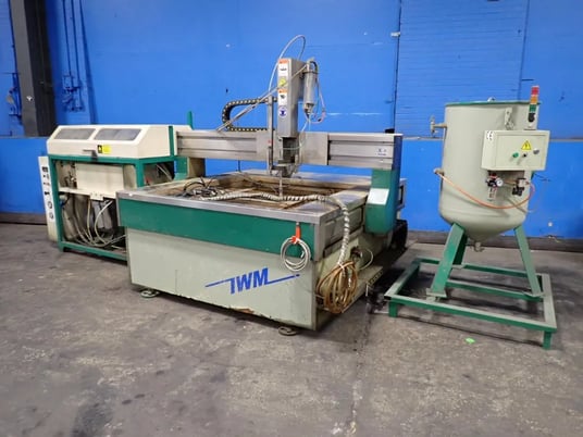 IWM #IWM1313H-1Y, CNC Waterjet Cutting Machine, w/Pump & Abrasive Feeding System, 52.5" x 53" capacity, 2013 - Image 1