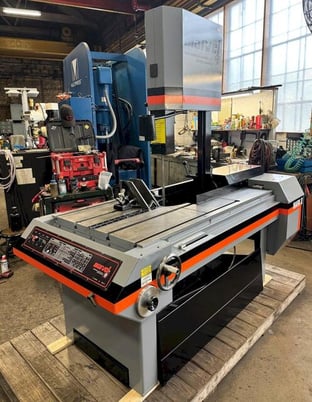 18" x 22" Marvel #Series-8-Mark-II, tilt frame vertical band saw, 14' 6" x 1" x .035" blade, 50-450 FPM, 2 - Image 1