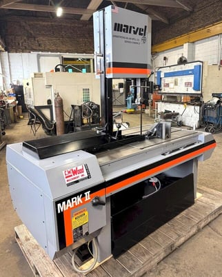 18" x 22" Marvel #Series-8-Mark-II, tilt frame vertical band saw, 14' 6" x 1" x .035" blade, 50-450 FPM, 2 - Image 6