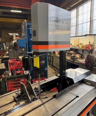 18" x 22" Marvel #Series-8-Mark-II, tilt frame vertical band saw, 14' 6" x 1" x .035" blade, 50-450 FPM, 2 - Image 8