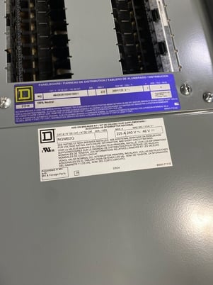 225 Amp. Square D, NQ, Panelboard, 208Y/120 Volts, 3PH, 4W, 42 Circuit, unused - Image 6