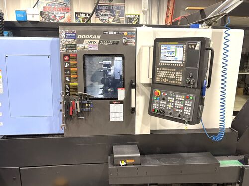 Daewoo Doosan #Lynx-2100LSYB, cnc lathe, 23.6" swing, 11.8" diameter x 20.1" L max, 8" chuck, 2.6" bar, 20 - Image 1