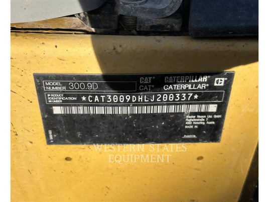 Caterpillar 300.9D, Crawler Excavator, 987 hours, S/N: LJ200337, 2014 - Image 5