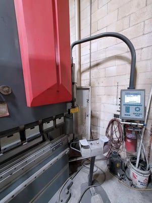 242 Ton, JMT #ADR-43220, hydraulic press brake, 14' overall, 10.4" stroke, 2-Axis Back Gauge, manual - Image 2