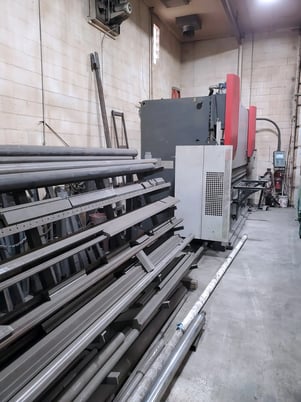 242 Ton, JMT #ADR-43220, hydraulic press brake, 14' overall, 10.4" stroke, 2-Axis Back Gauge, manual - Image 4