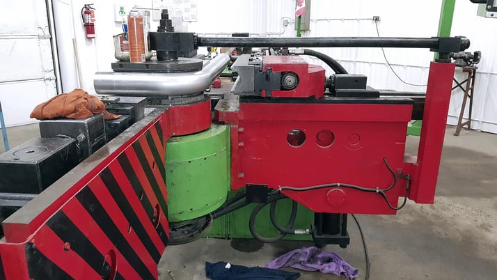 6" Hines #600NC, tube bender, die sets, 25' x 8' footprint, 2005 - Image 4