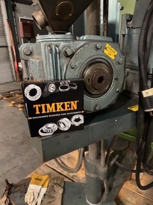 1.25" Davis Standard #DS-125, pedestal extruder, 24:1 L/D, 15:1 gearbox ratio, 5 HP, rebuilt screw - Image 8