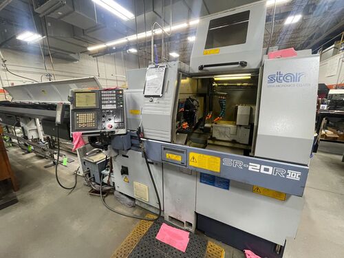 Star #SR-20RII, CNC swiss lathe, .75" cap., 8-Axis, Fanuc 18i-TB, LNS Express 332, Tri-Mist collector, 2004 - Image 1