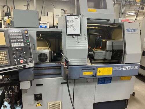 Star #SR-20RII, CNC swiss lathe, .75" cap., 8-Axis, Fanuc 18i-TB, LNS Express 332, Tri-Mist collector, 2004 - Image 2