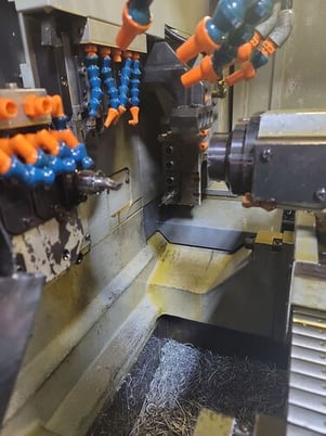 Star #SR-20RII, CNC swiss lathe, .75" cap., 8-Axis, Fanuc 18i-TB, LNS Express 332, Tri-Mist collector, 2004 - Image 3