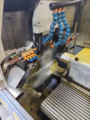 Star #SR-20RII, CNC swiss lathe, .75" cap., 8-Axis, Fanuc 18i-TB, LNS Express 332, Tri-Mist collector, 2004 - Image 4