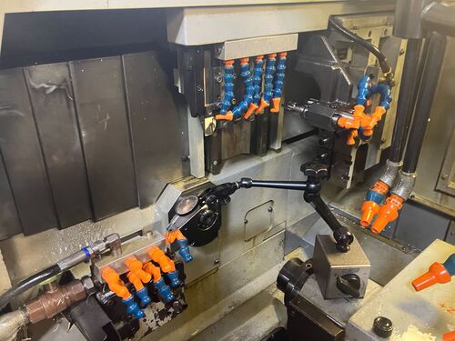 Star #SR-20RII, CNC swiss lathe, .75" cap., 8-Axis, Fanuc 18i-TB, LNS Express 332, Tri-Mist collector, 2004 - Image 6