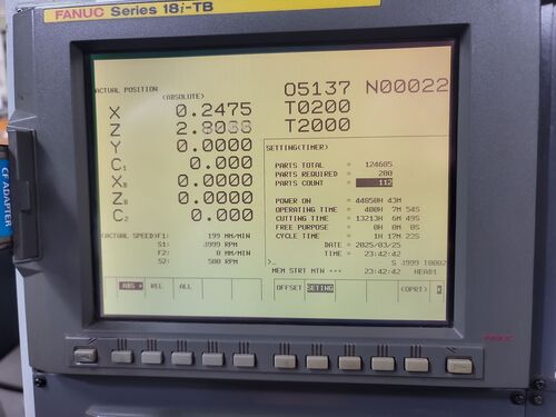 Star #SR-20RII, CNC swiss lathe, .75" cap., 8-Axis, Fanuc 18i-TB, LNS Express 332, Tri-Mist collector, 2004 - Image 10