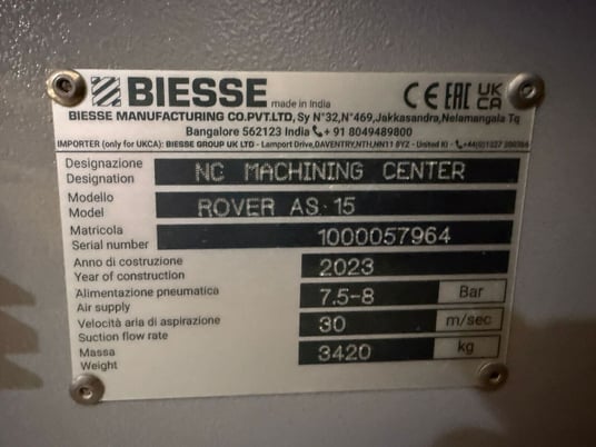 Biesse #Rover-K-FT-2231, CNC Nesting Machining Center for panel processing, 10' x 7.2' table, Excellent - Image 3