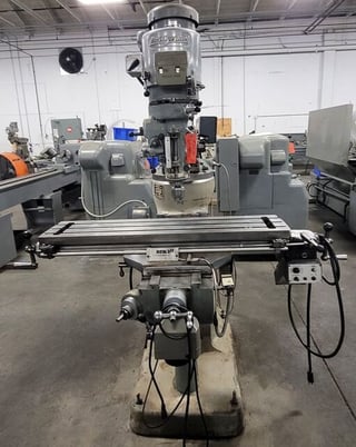 Bridgeport #Series-I, vertical mill, 9" x42" tbl., 2 HP head, 60-4200 RPM, R8, PF, Newall Sapphire 2-Axis - Image 1