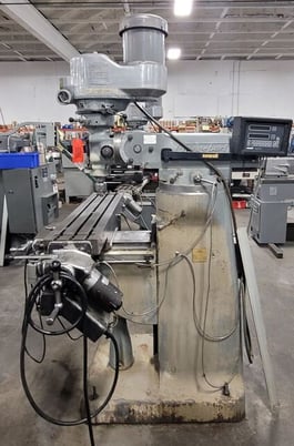 Bridgeport #Series-I, vertical mill, 9" x42" tbl., 2 HP head, 60-4200 RPM, R8, PF, Newall Sapphire 2-Axis - Image 2