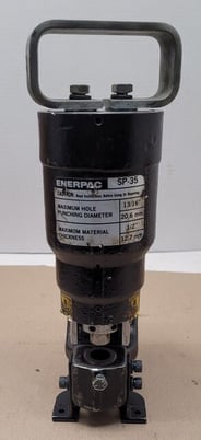 35 Ton, Enerpac #SP35, hydraulic punch, .31"-.81" hole, spring return cylinder, CR400 coupler - Image 1