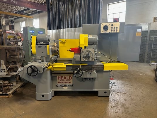 Heald #273A, internal grinder, 28" sw, 4" risers, 12" extended base, workhead sine bar, hydrostatic ways - Image 4