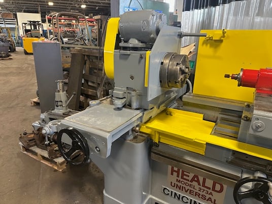 Heald #273A, internal grinder, 28" sw, 4" risers, 12" extended base, workhead sine bar, hydrostatic ways - Image 5