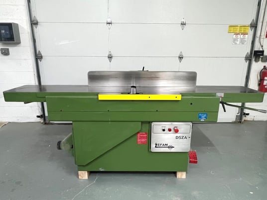 16" ZEFAM #DSZA, Jointer, 16.5" x 100" table, 47" x 6.75" fence tilting up to 45&deg;, 4" knife head, 5 HP, 230 - Image 1