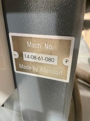 Altendorf #WA-8, Sliding Table Saw, 122" cutting length, 15-3/4" saw diameter, 4.92" @ 90&deg; depth of cut, 7.5 - Image 2