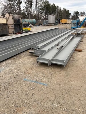 2 Ton, Free-standing bridge crane columns, 260' rail, no bridge - Image 3