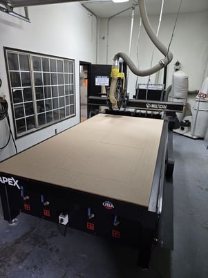 Multicam #Apex-1R, CNC router, 5' x 10', oscilating knife module, drag knife module, automatic lubrication - Image 2