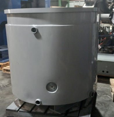 Carbon steel tank, 390 gallon, jacketed, 52" Diameter x 45" straight side - Image 2