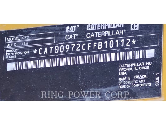 Cat 972QC, Wheel Loader, 1750 hours, S/N: FFB10112, 2024 - Image 5