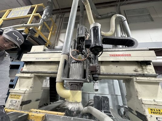 Thermwood #C53DT, CNC router with drill head, 5' x 20' table, 18 HP, 3000-24000 RPM, 460 V. - Image 8