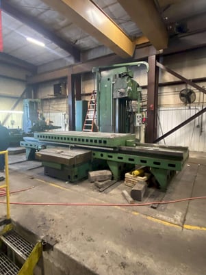5" Giddings & Lewis #65-H5-T, horizontal boring mill table type, 60" x120" tbl., 36" spindle travel, Anilam - Image 2