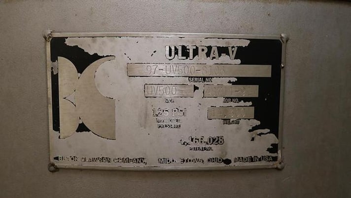 Black Clawson #UV500, Pressure Screen, Stainless Steel, 4-foil rotor, 250 HP motor, 1998 - Image 3