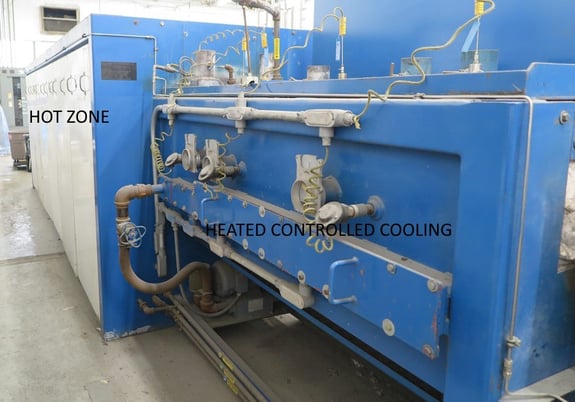 12" width x 4" H x 18' L Abbott, 2100&deg;F, nitrogen/hydrogen atmosphere, electric - Image 3