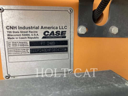 Case PT240D, Pneumatic Tired Compactor, 901 hours, S/N: 3074380, 2024 - Image 6