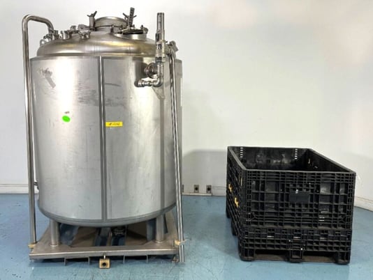 528 gallon Precision, stainless sanitary reactor / fermenter, 51 psi / FV @ 392&deg;F, jacket rated 160 psi @ - Image 1