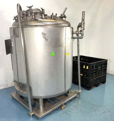 528 gallon Precision, stainless sanitary reactor / fermenter, 51 psi / FV @ 392&deg;F, jacket rated 160 psi @ - Image 2