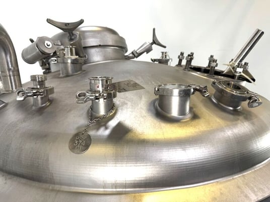 528 gallon Precision, stainless sanitary reactor / fermenter, 51 psi / FV @ 392&deg;F, jacket rated 160 psi @ - Image 8