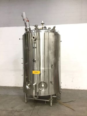 792 gallon DCI #3000L, Stainless Steel jacketed reactor / fermenter, 30 psi / FV @ 300&deg;F, jacket rated 100 - Image 1