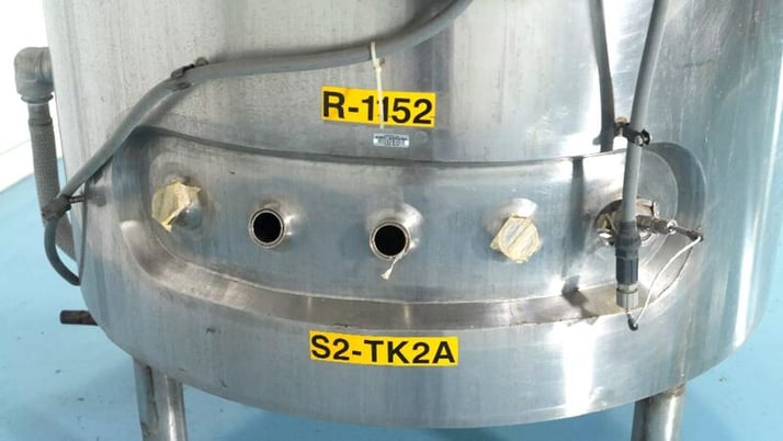 792 gallon DCI #3000L, Stainless Steel jacketed reactor / fermenter, 30 psi / FV @ 300&deg;F, jacket rated 100 - Image 4