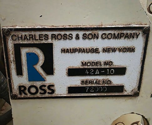 10 cu.ft. Ross #42A-10, sanitary Stainless Steel ribbon blender, 5 HP, 230/460 V., 3-phase - Image 6