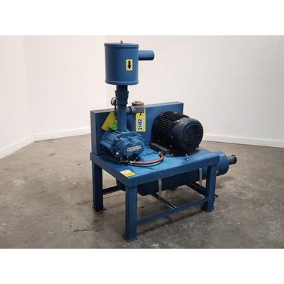 46 cfm, Tuthill #3006-21L2-5929, Rotary Positive Displacement Vacuum Blower Package, 10 HP, 1078 RPM, 10" Hg - Image 3