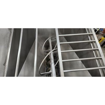 16" diameter x 19.5' long RMF #SC1618, Stainless Steel Screw Conveyor Part - Image 4