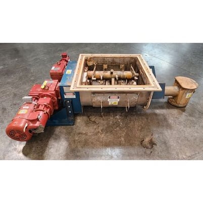 4.5" Acrison #BDF-25N, stainless steel auger agitator bin - Image 3