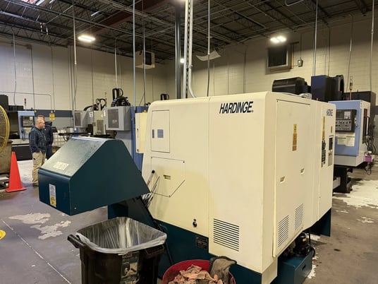 Hardinge #Talent-8/52, CNC lathe, 3-jaw chuck, 2" bar, Fanuc Oi-TB, tailstock, chip conveyor - Image 5