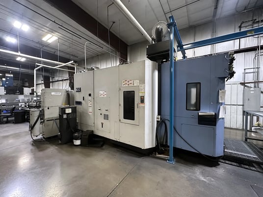 Daewoo Doosan #HP-5100, CNC horizontal machining center, 60 side mount tool changer, 33.5" X, 27.6" Y, 29.5" - Image 1