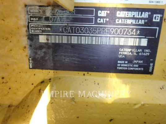 Caterpillar 303.5-07OR, Crawler Excavator, 4044 hours, S/N: RE900734, 2022 - Image 7