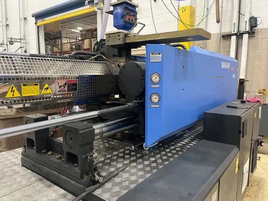 674 Ton, 110 oz., Haitian #MA6000-4500, servo hydraulic horizontal plastic injection molder, 34.65" x 34.65" - Image 8